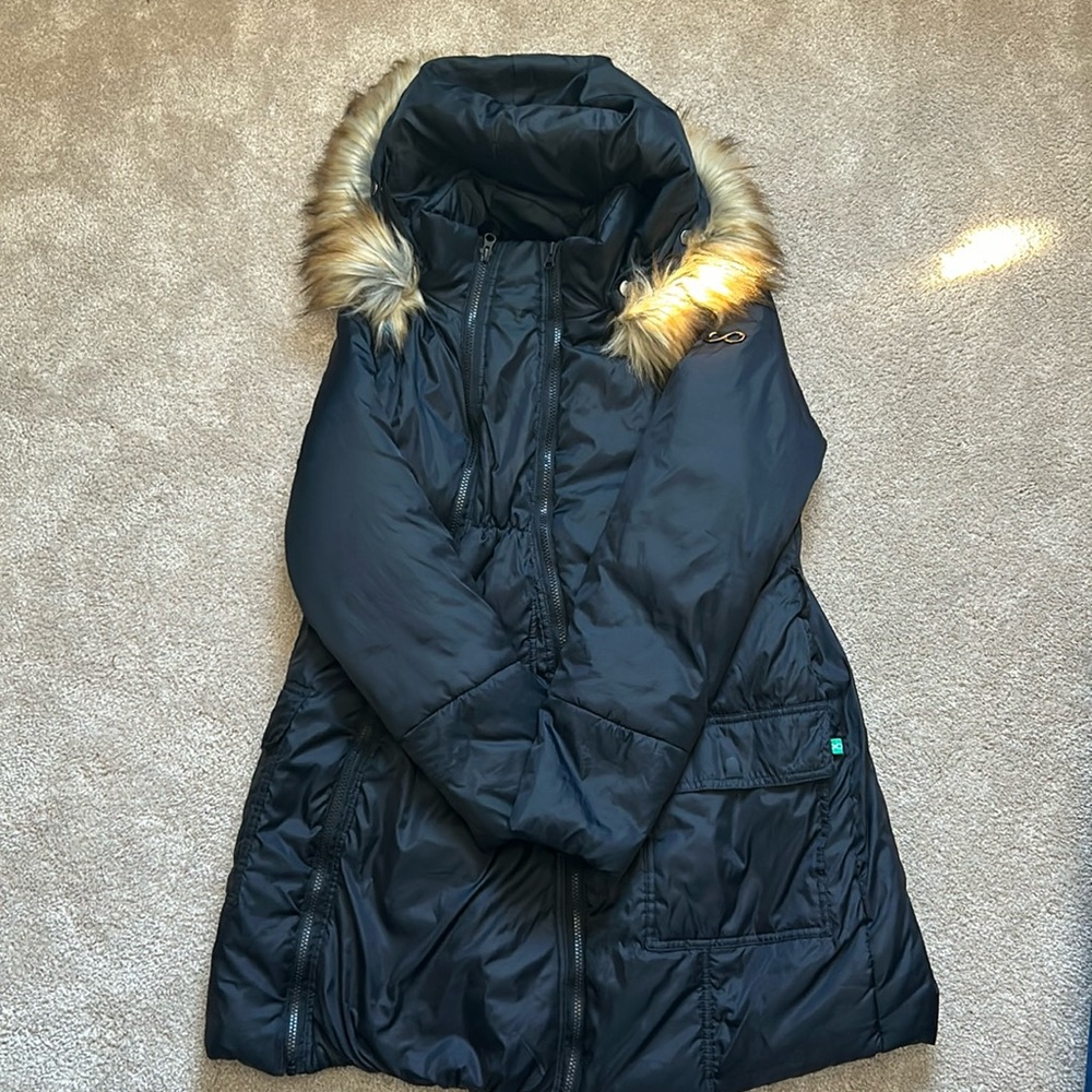 Maternity Puffer Long Coat